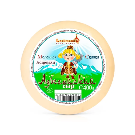 Сыр - Адыгейский, 45 % жирности, не копчёный, 400 г