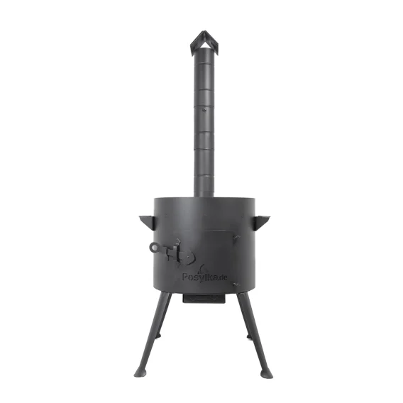 Печь учаг Ø 36 см с дымоходной трубой, для казана 10 л.,