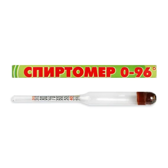 Спиртомер бытовой, 0-96% об., 20-96° 