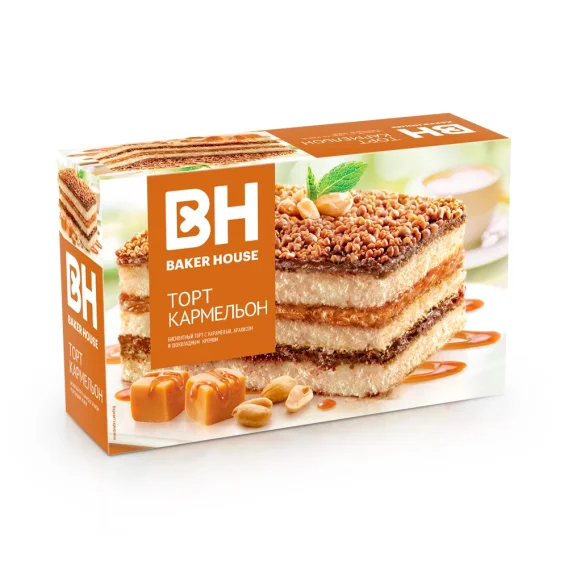 Торт бисквитный - Кармельон, Baker House, 350 г