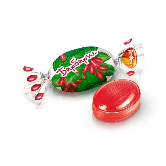 Hartkaramellen - Barbaris mit Berberitzegeschmack, Rot Front, 300 g