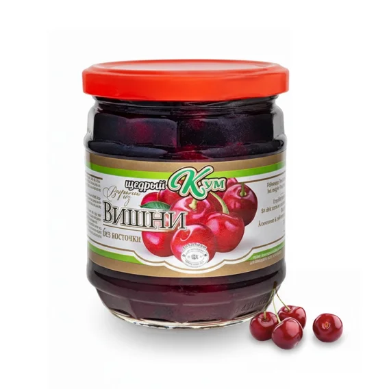 Konfitüre aus Sauerkirschen ohne Stein, Schedryj Kum, 500 g