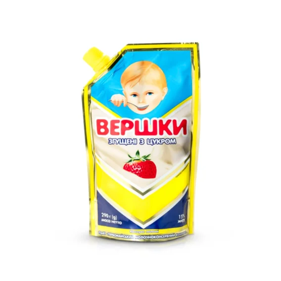 Сгущённые сливки, 15% жирности, 290 г