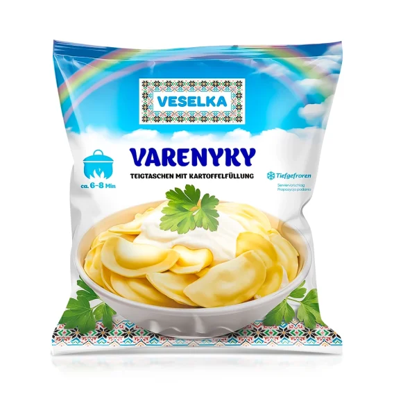 Wareniki, Teigtaschen mit Kartoffelfüllung und Zwiebeln, Veselka, 700 g