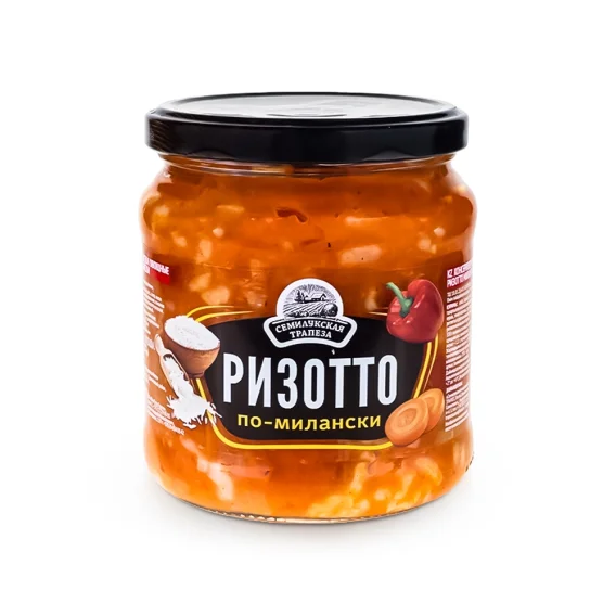 Закуска овощная - Ризотто, по-Милански, с рисом и овощами, 460 г