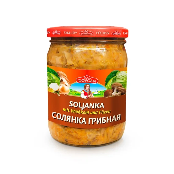 Soljanka mit Weißkohl und Pilzen, 480 g