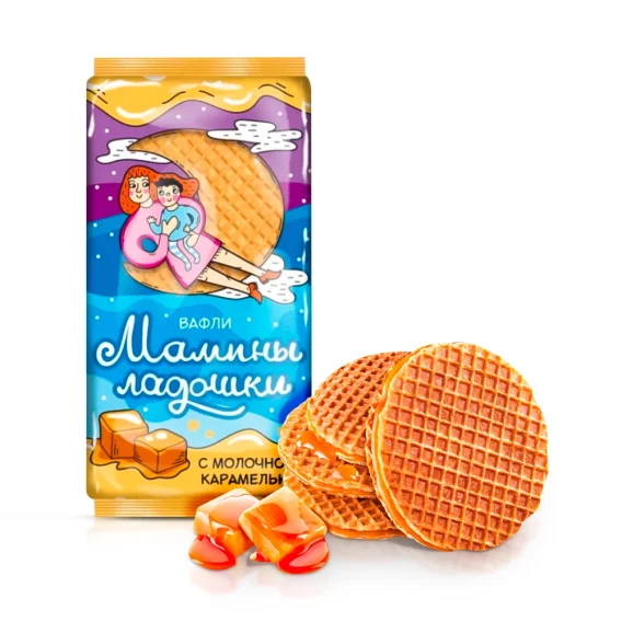 Waffeln - Mamas Hände, mit Milchkaramell, 225 g