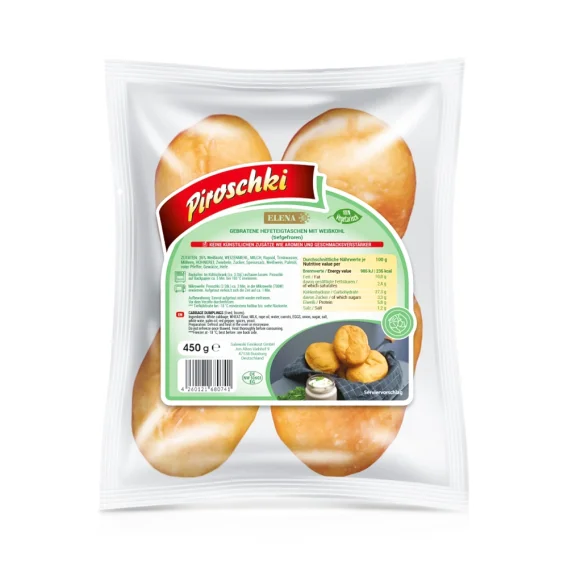 Пирожки с капустой, жареные, Elena, 450 г