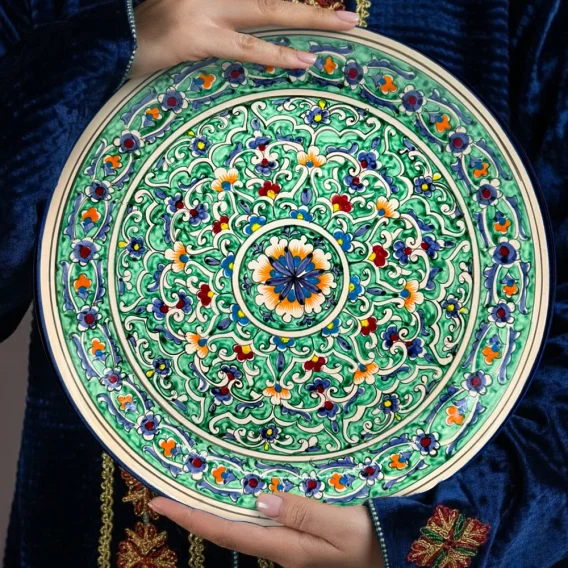 Lagan - KaraKalam P, Rischtan Keramik, Ø 37 cm