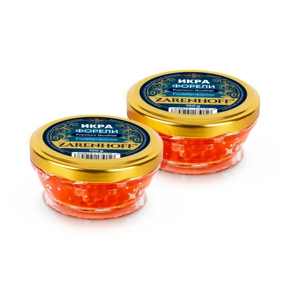 Икра форели, Zarenhoff, 2 х 100 г