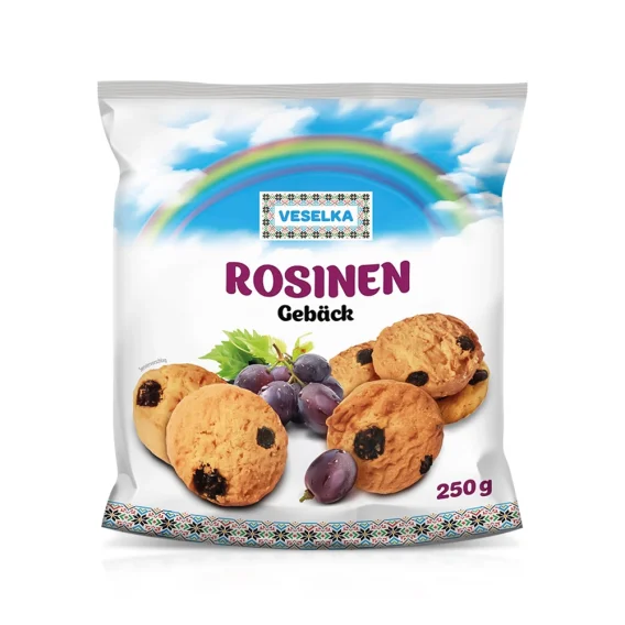 Gebäck mit Rosinen, Veselka, 250 g