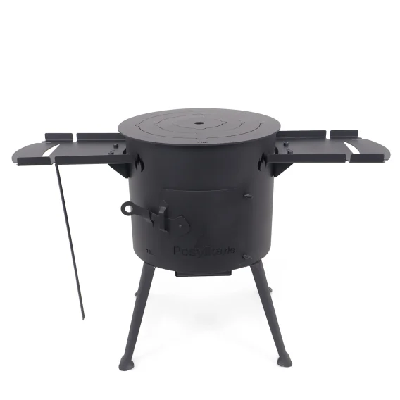 Feuerofen Utschak Ø 36 cm, für Kasan 10 L, Ablagetischen, Ofenplatte