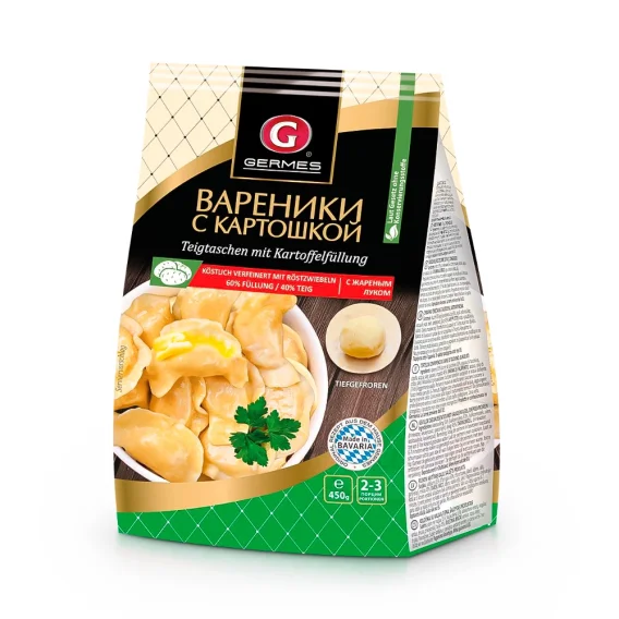 Вареники с картошкой и жареным луком, Germes, 450 г