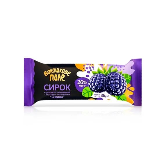 Quarkriegel in Glasur, mit Brombeerefühlung, Woloschkowe Pole, 36 g