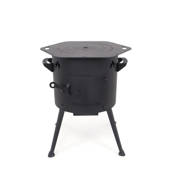 Печь учаг Ø 36 см, для казана 10 л, плита