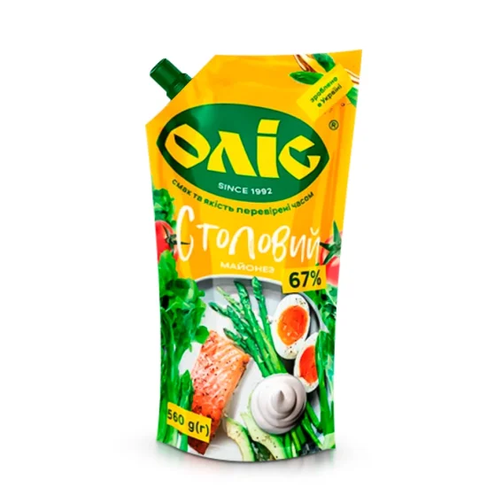Mayonnaise - Stolovyj, 67 % Fett, Olis, 560 g
