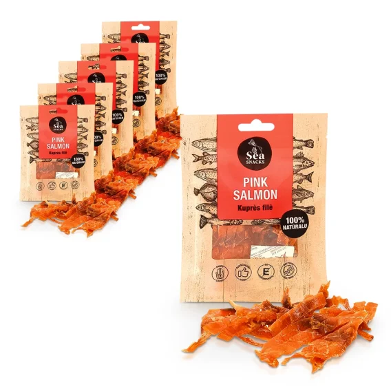 Buckellachs-Stückchen, getrocknet und gesalzen, 6 х 30 g