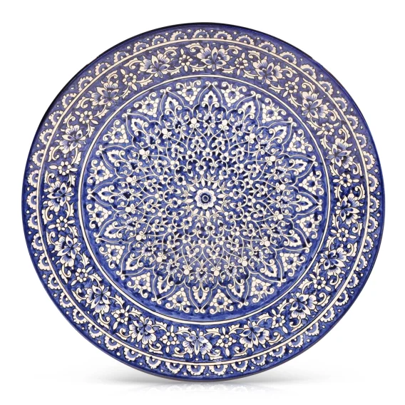 Lagan - KaraKalam blau, Rischtan Keramik, Ø 42 cm