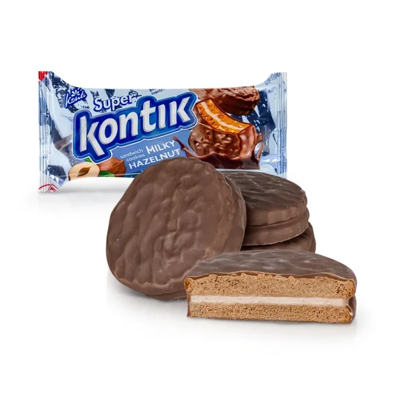 Печенье - Супер Контик, со вкусом фундука, Konti, 90 г