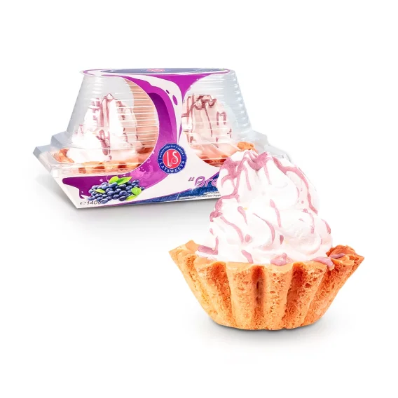Tartelettes mit Baiser - Korsinochki, mit Heidelbeeren-Topping, Lat Sweets, 140 g