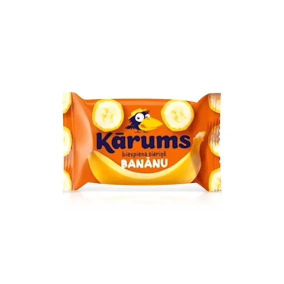Сырок творожный cо вкусом банана, глазированный, Karums, 45 г