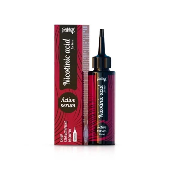 Aktives Haarserum - Nikotinsäure, Golden Pharm, 100 ml