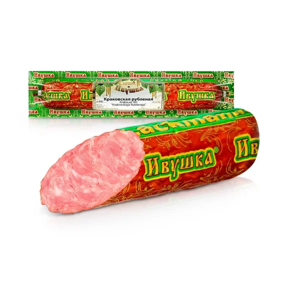 Wurst Krakauer - Rublenaja, mit Schweinenfleisch, Lackmann, 350 g