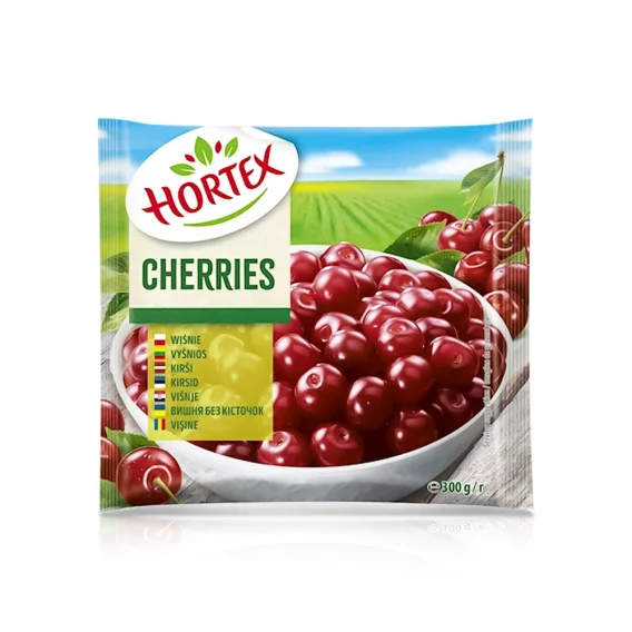 Sauerkirschen, entkernt, tiefgefroren, Hortex, 300 g