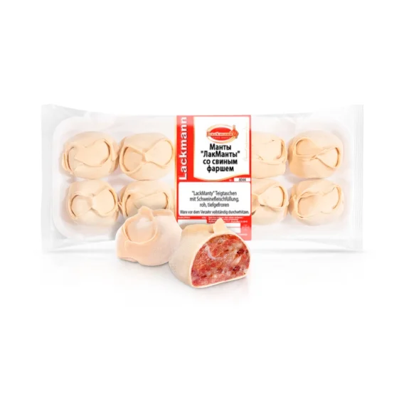 Мanty, Teigtaschen - LackМanty mit Schweinefleischfüllung, Lackmann, 750 g