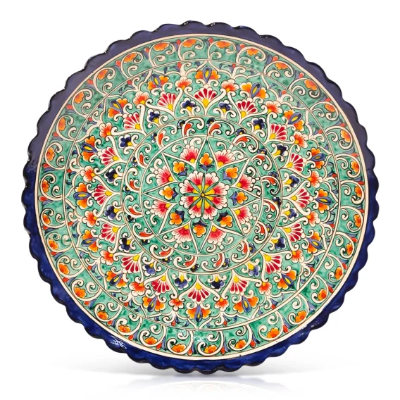 Ляган - КараКалам KR7, Риштан керамика, Ø 42 см