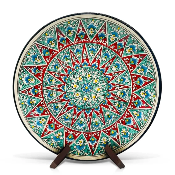 Ляган - КараКалам R2, Риштан керамика, Ø 37 см