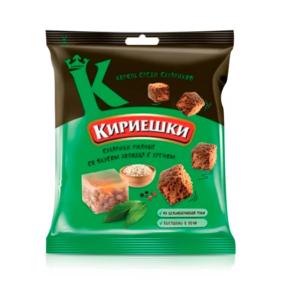 Brotcroutons - Kirieschki, mit Meerrettich-Sülzegeschmack, 40 g    