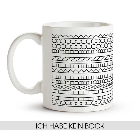 Кружка - Ich habe kein bock, керамика, 330 мл