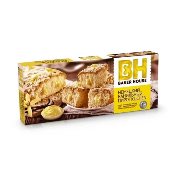 Biskuitkuchen, mit Vanillecreme, Baker House, 350 g