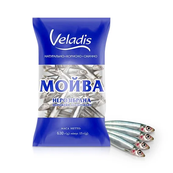 Mойва с головой, непотрошеная, Veladis, 630 г