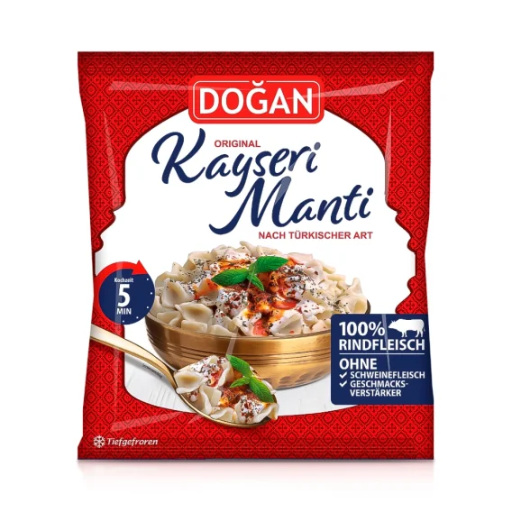 Manti, Teigtaschen - Kayseri, mit Rindfleischfüllung, Dovgan, 400 g