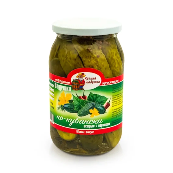Gurken - nach kubanischer Art, scharf mit Pfeffer, 870 g