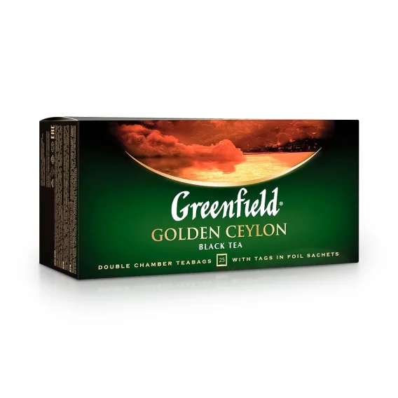 Schwarzer Ceylon Tee - Golden Ceylon, Greenfield, 25 x 2g    