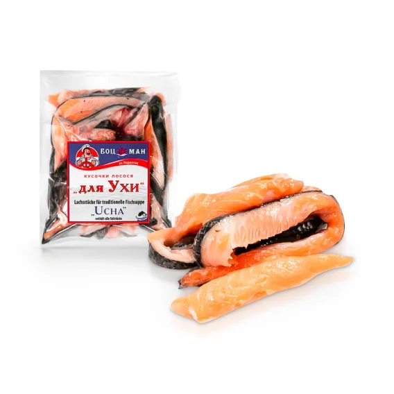 Lachsstücke für Suppe - Ucha, Bozman, 800 g