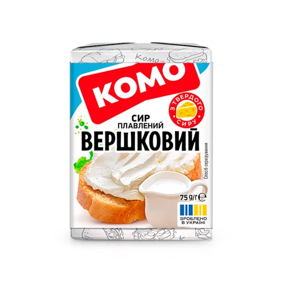 Сырок -  Сливочный, плавленый, 40 % жирности, Комо, 75 г
