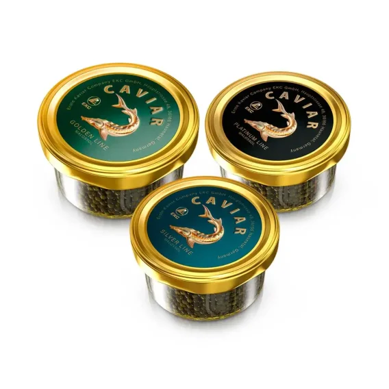 Störkaviar, Platinum, Gold, Silver, 3 х 50 g