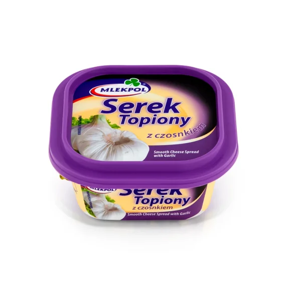 Сыр плавленый, с чесноком, Mlekpol, 100 г