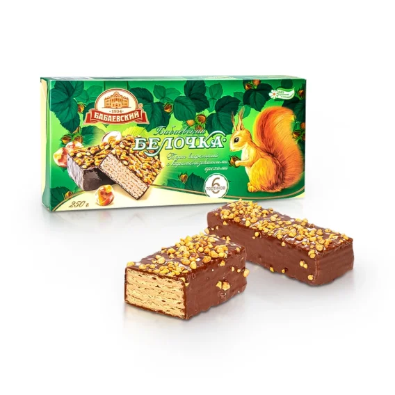 Waffeltorte - Eichhörnchen, mit Schokoglasur, 220 g