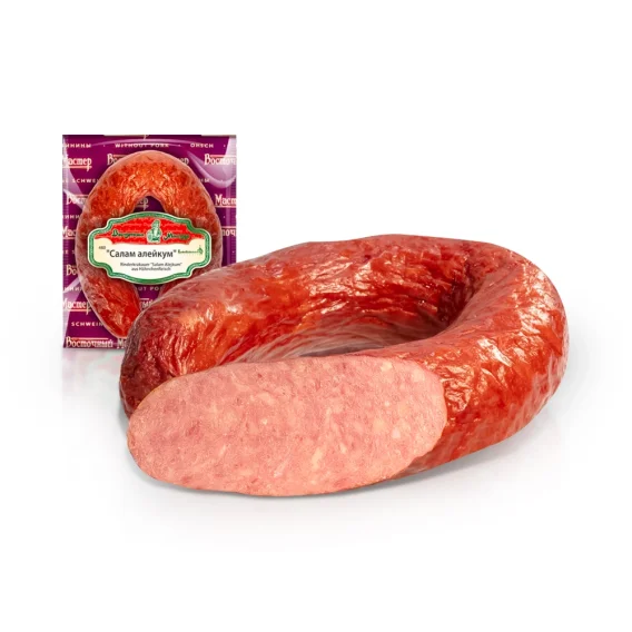  Колбаса - Краковская, Салам алейкум, с мясом говядины и курицы, Lackmann, 350 г