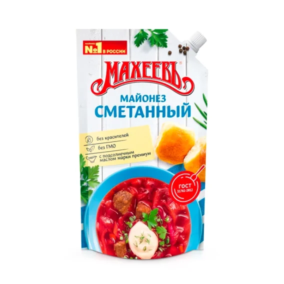 Майонез - Сметанный, Махеевь, 380 г