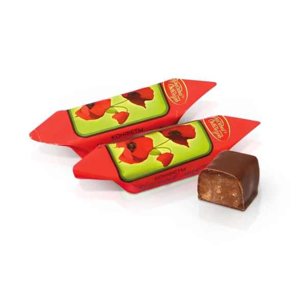 Schokokonfekt - Krasnij mak, in kakaohaltiger Fettglasur, 300 g