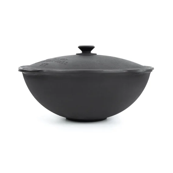 Kasan aus Gusseisen, Deckel aus Aluminiumguss, Flacher Boden, Ø 42,5 cm, 12 L