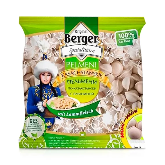 Pelmeni, Teigtaschen - Kasahstanskie, mit Lammfleischfüllung, Berger, 400 g
