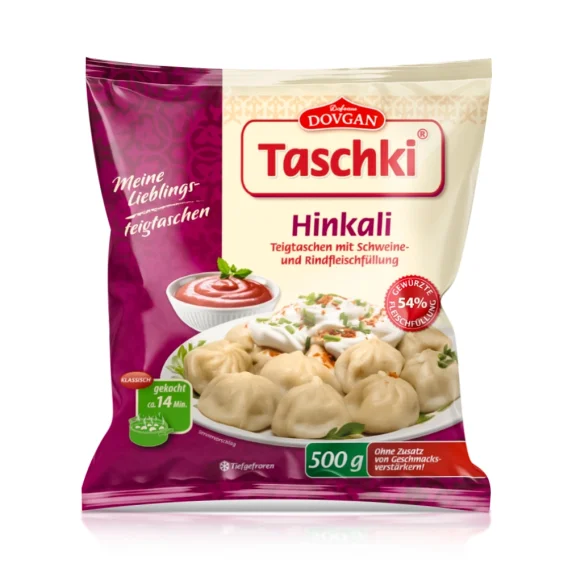 Khinkali, mit Schweine- und Rindfleisch, Dovgan, 500 g
