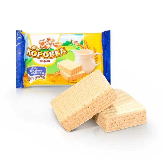 Waffeln - Korowka, mit Milchgeschmack, Rot Front, 150 g